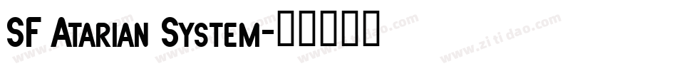 SF Atarian System字体转换